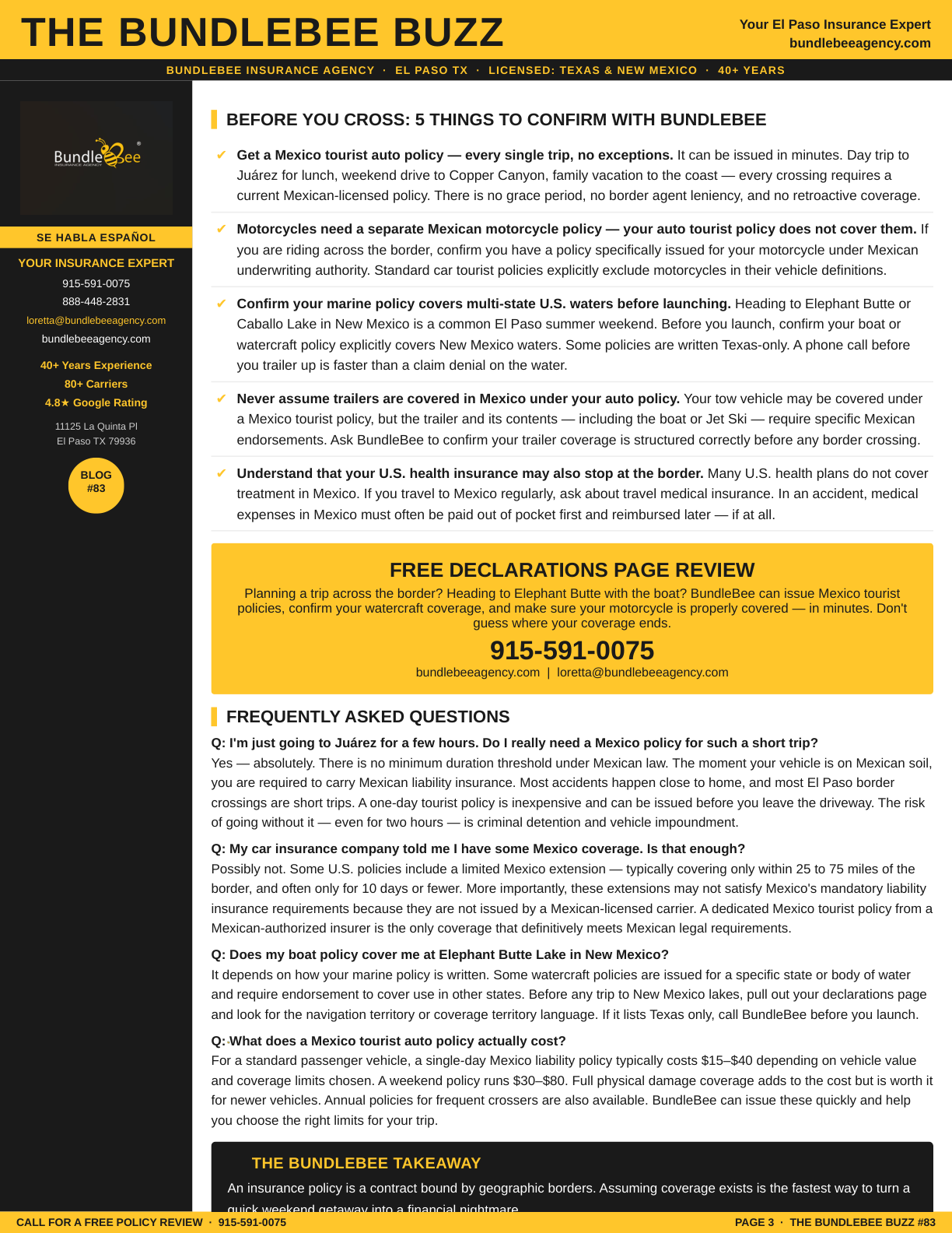 Mexico cross-border insurance Guide