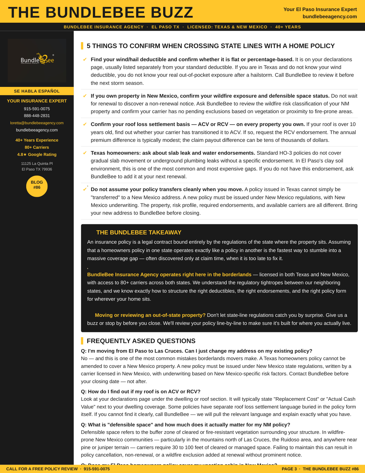homeowners insurance across state lines Guide