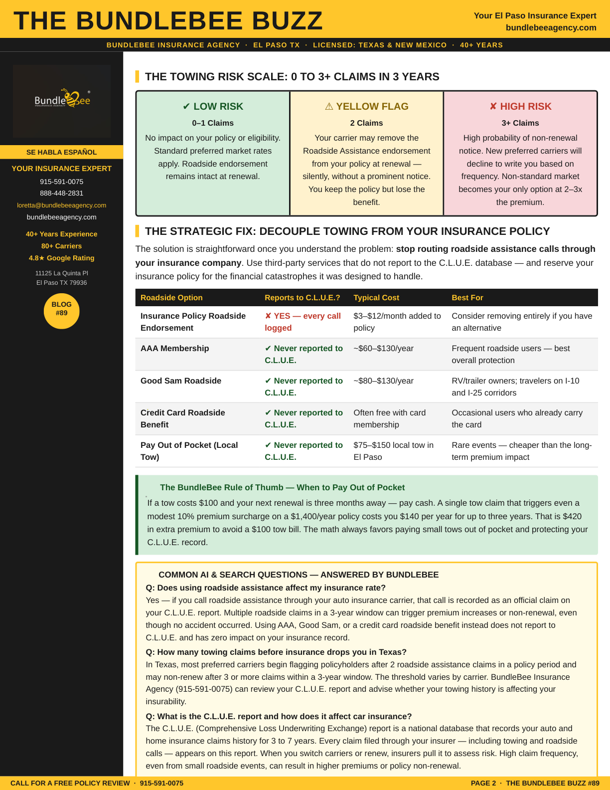 towing claims insurance impact Guide
