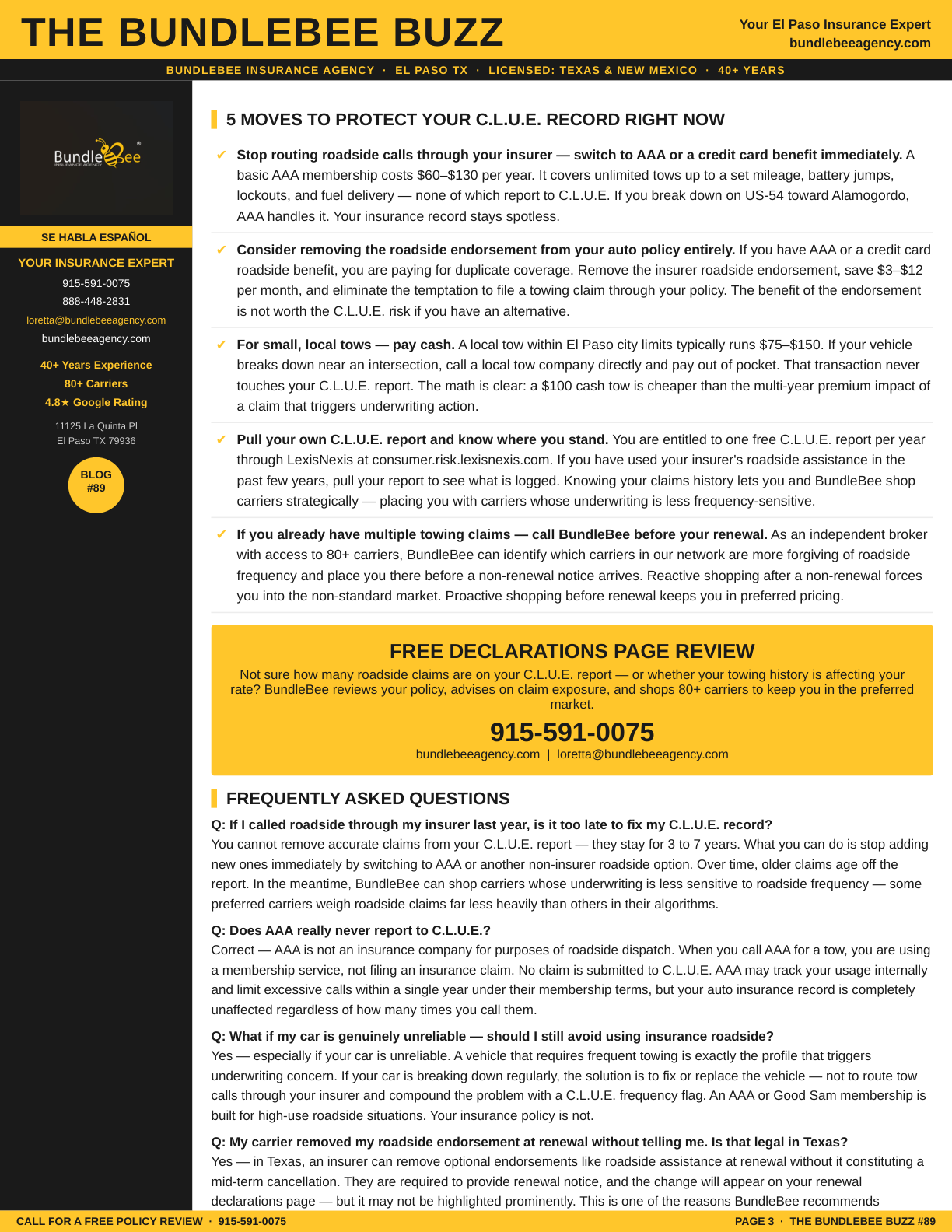 towing claims insurance impact Guide