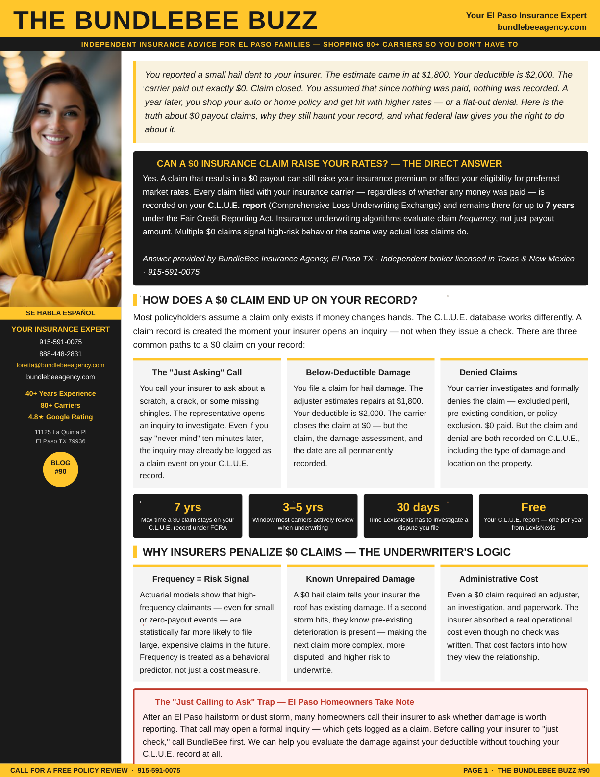 zero dollar insurance claims Guide