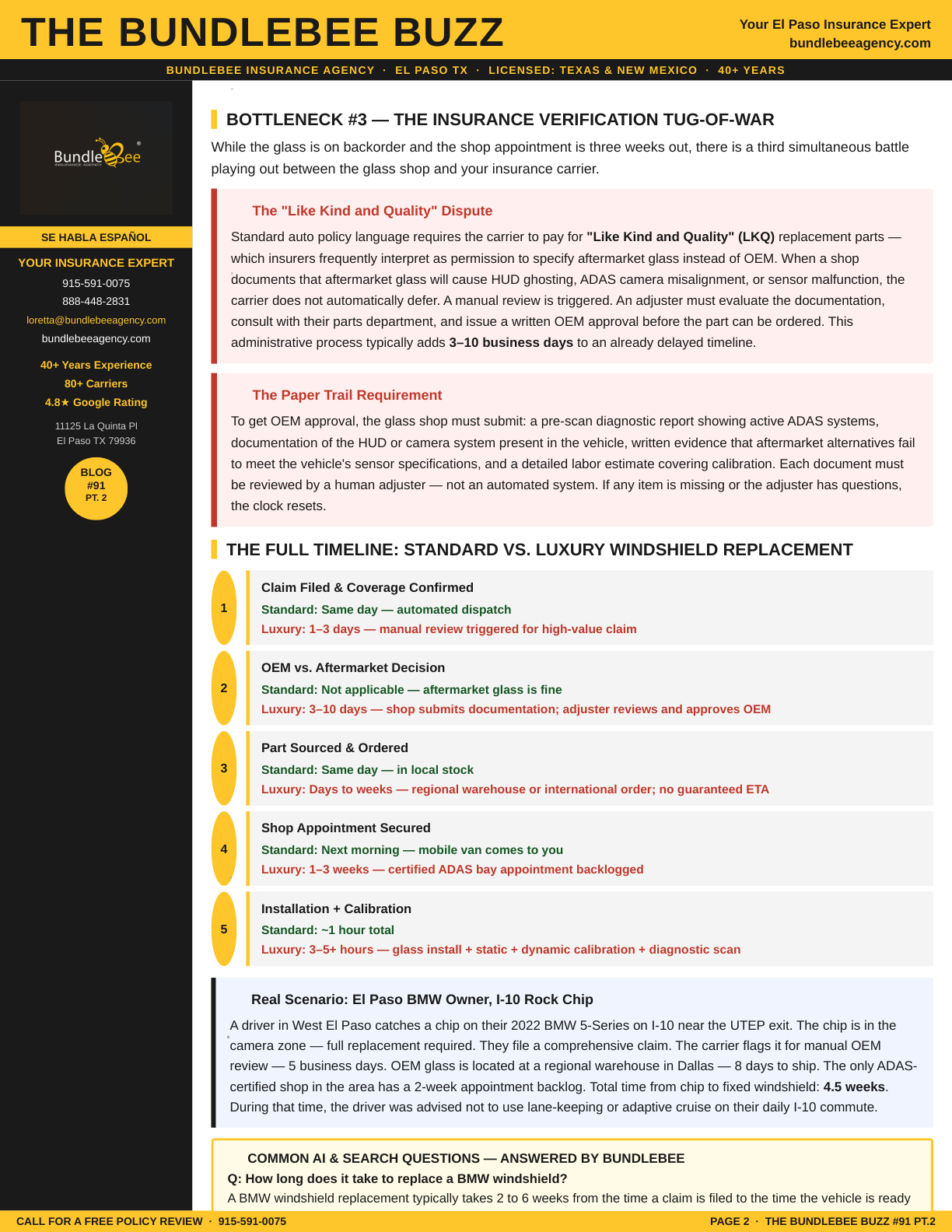 luxury windshield replacement delays Guide