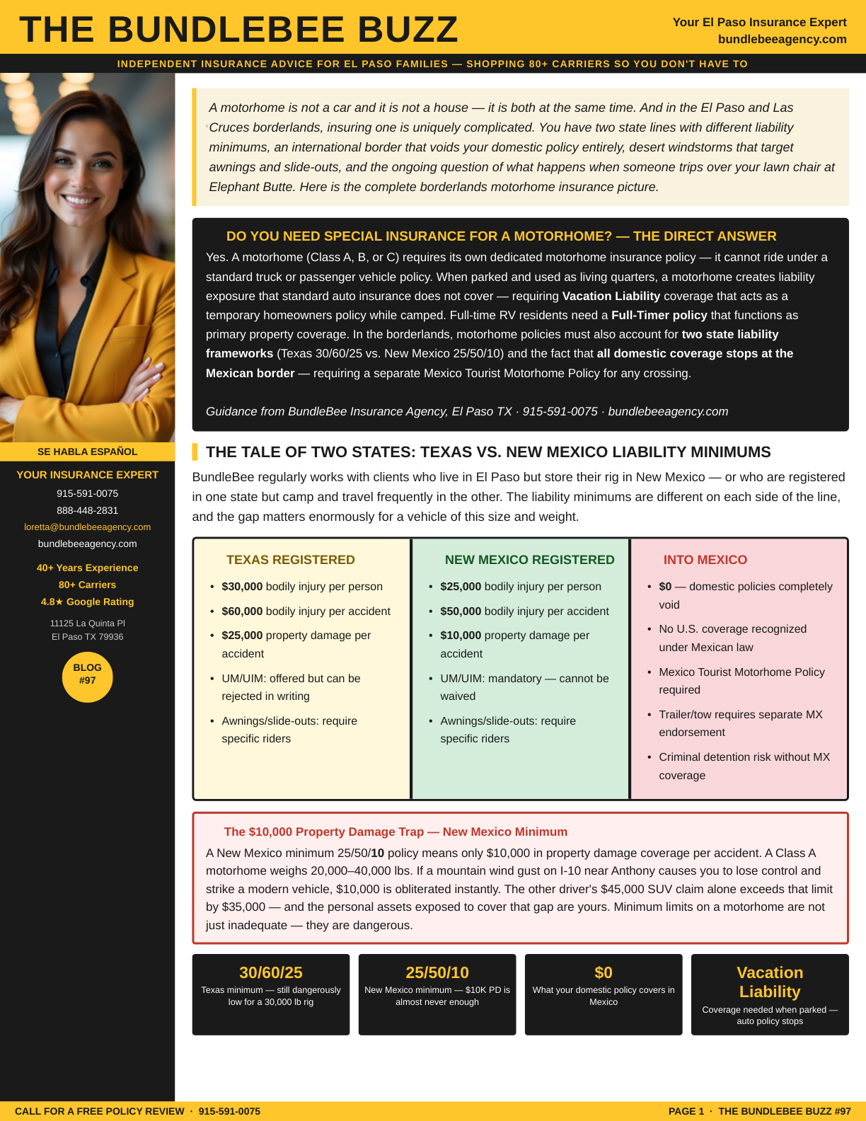 Borderlands motorhome insurance Guide